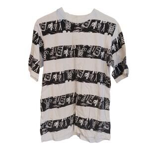 Vintage Y2K Shady.LTD Men's SM White/Black Stripe Graphic Tee